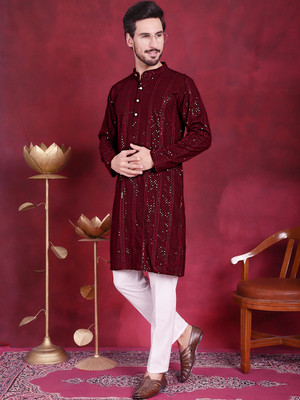 Jompers Men Kurta Pyjama Set