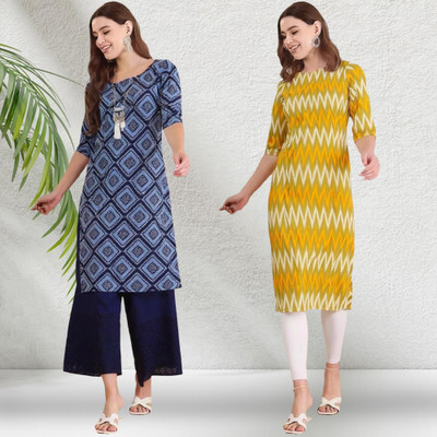 EthnicBasket Women Printed A-line Kurta(Multicolor)