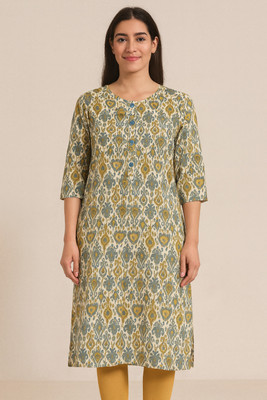 singaran fashion Women Ikat, Printed A-line Kurta(Multicolor)