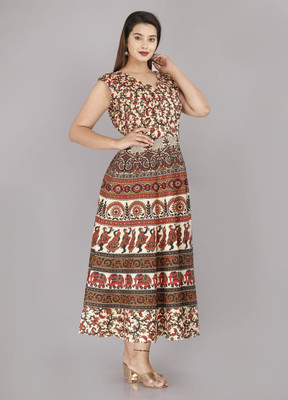 Dream of style Women Printed Anarkali Kurta(Multicolor)