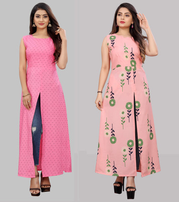 maruti fab Women Maxi Multicolor Full Length Dress