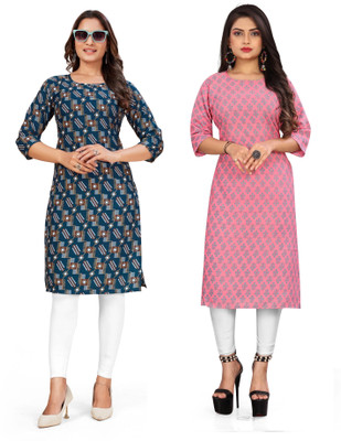 SUMITA SAREE Women Printed A-line Kurta(Multicolor)