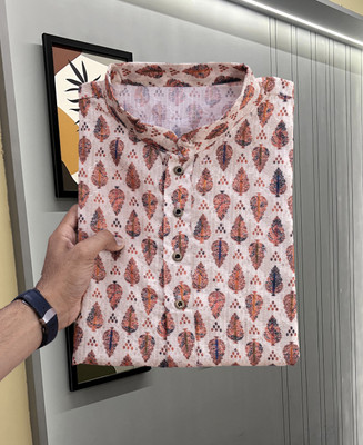 Lazzly Men Printed A-line Kurta(Multicolor)