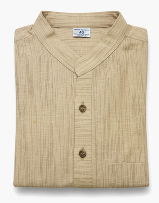 Keshar Men Self Design Ethnic Dress Kurta(Grey)