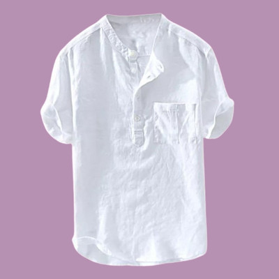ZAKOD Men Solid Straight Kurta(White)