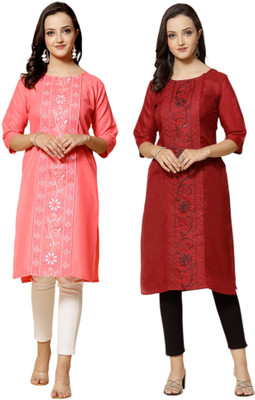 Moda Rapido Women Printed Anarkali Kurta(Multicolor)