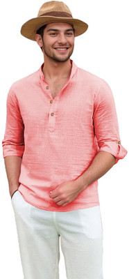 Yugnik Men Solid Straight Kurta(Multicolor)