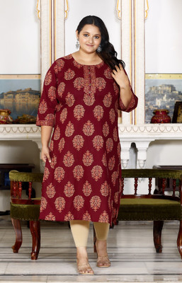 Swasti Women Printed Straight Kurta(Multicolor)