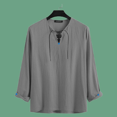 SuperTrend Women Solid Straight Kurta(Grey)