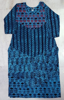 Aaratrika Fashion Women Embroidered A-line Kurta(Blue)