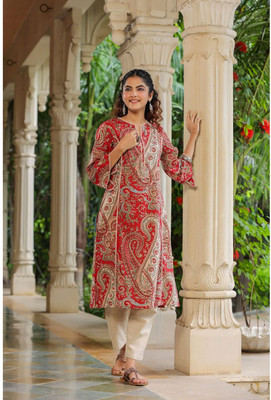 Wasma Fashion Women Paisley, Printed A-line Kurta(Multicolor)