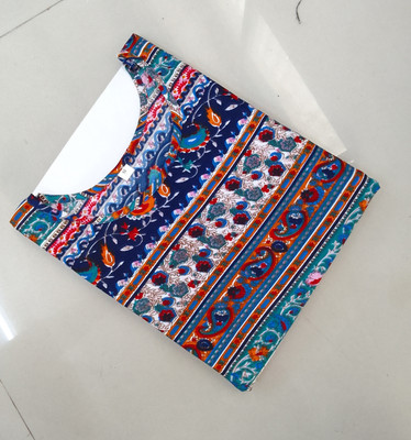 RD Collection Women Printed Straight Kurta(Multicolor)