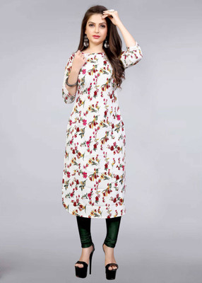 Shree Saarvotam Fashion Women Striped Straight Kurta(Multicolor)