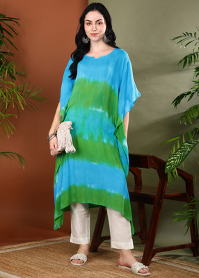 METRONAUT Women Ethnic Dress Blue Midi/Calf Length Dress