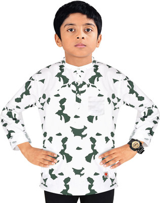 MADE IN THE SHADE Boys Printed Straight Kurta(Multicolor)