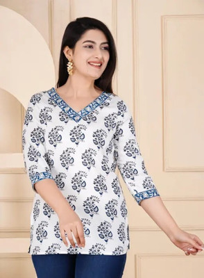 Dipika Creation Women Printed A-line Kurta(Multicolor)