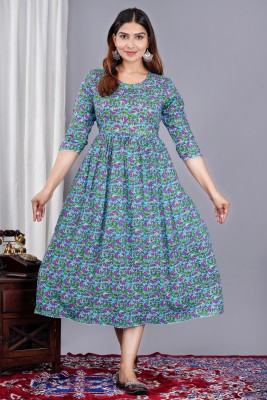 RS Creations Anarkali Gown(Light Blue)