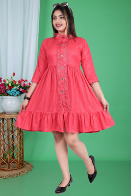 RSAFASHION Women Self Design A-line Kurta(Multicolor)
