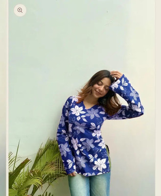 KANCH CREATION Women Printed Straight Kurta(Light Green)