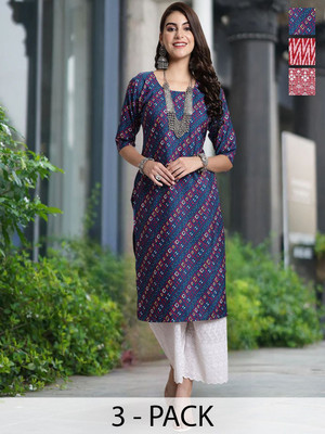 Moda Rapido Women Printed A-line Kurta(Multicolor)