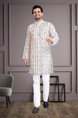 BBSTEXTILES Men Printed A-line Kurta(Multicolor)