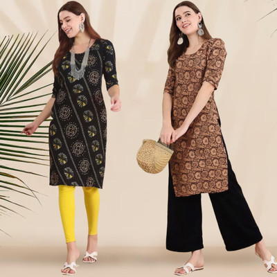 EthnicBasket Women Printed A-line Kurta(Multicolor)