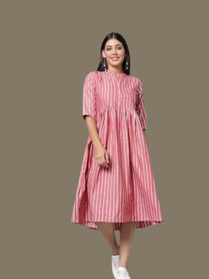 Rangrasiyatevv Women Maxi Multicolor Midi/Calf Length Dress