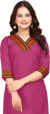 dhanshree tex Women Self Design A-line Kurta(Multicolor)