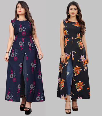 Modli 20 Fashion Women Maxi Multicolor Full Length Dress