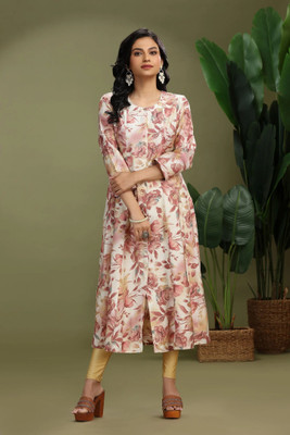 Cotton Culture Women Printed A-line Kurta(Multicolor)