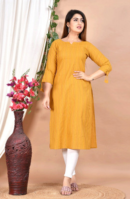 SOVINA Women Solid A-line Kurta(Blue)