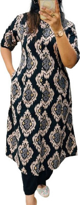 PANVI Women Block Print A-line Kurta(Multicolor)