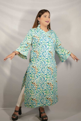 HH FASHIONS Women Floral Print A-line Kurta(Multicolor)