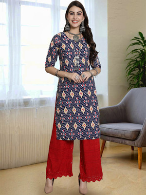 Moda Rapido Women Printed A-line Kurta(Multicolor)
