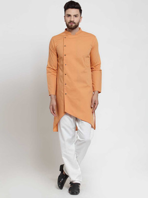 Moda Rapido Women Solid Straight Kurta(Orange)