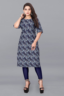 KNG TEXTILE Women Printed Straight Kurta(Multicolor)