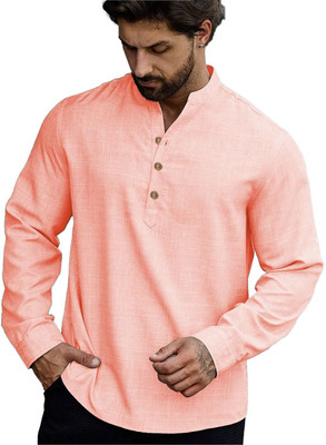 KNOWTED Men Solid A-line Kurta(Multicolor)
