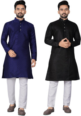 DHASU TRENDZ Men Solid Straight Kurta(Multicolor)