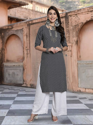 1 Stop Fashion Women Printed A-line Kurta(Multicolor)