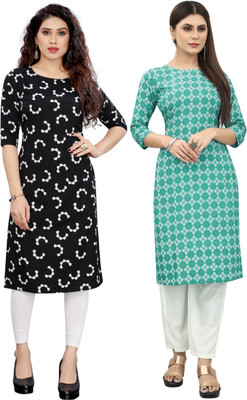 MARIDI FASHION Women Self Design Straight Kurta(Multicolor)