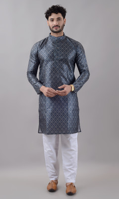 VILLAIN Men Kurta Pyjama Set