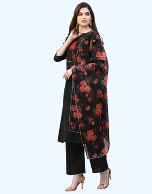 Tejasvi Fashion Printed Kurta, Trouser/Pant & Dupatta Set