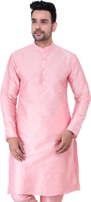 HouseOfCommon Men Solid Straight Kurta(Multicolor)