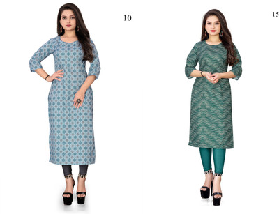 kailashpati Women Printed A-line Kurta(Multicolor)