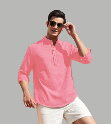 Navkanj Men Solid Straight Kurta(Multicolor)