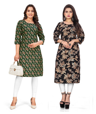 SUMITA SAREE Women Printed A-line Kurta(Multicolor)