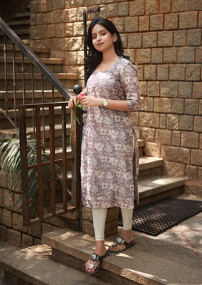 AK Creation Women Floral Print A-line Kurta(Multicolor)