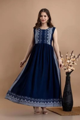 TANISHQ FASHION Women Ethnic Dress Blue Dress