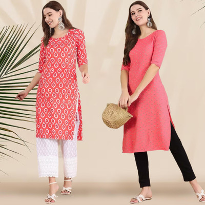 EthnicBasket Women Printed A-line Kurta(Multicolor)