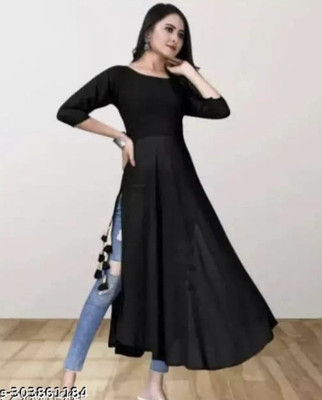 Panth Creation Women Fit and Flare Multicolor Maxi/Full Length Dress